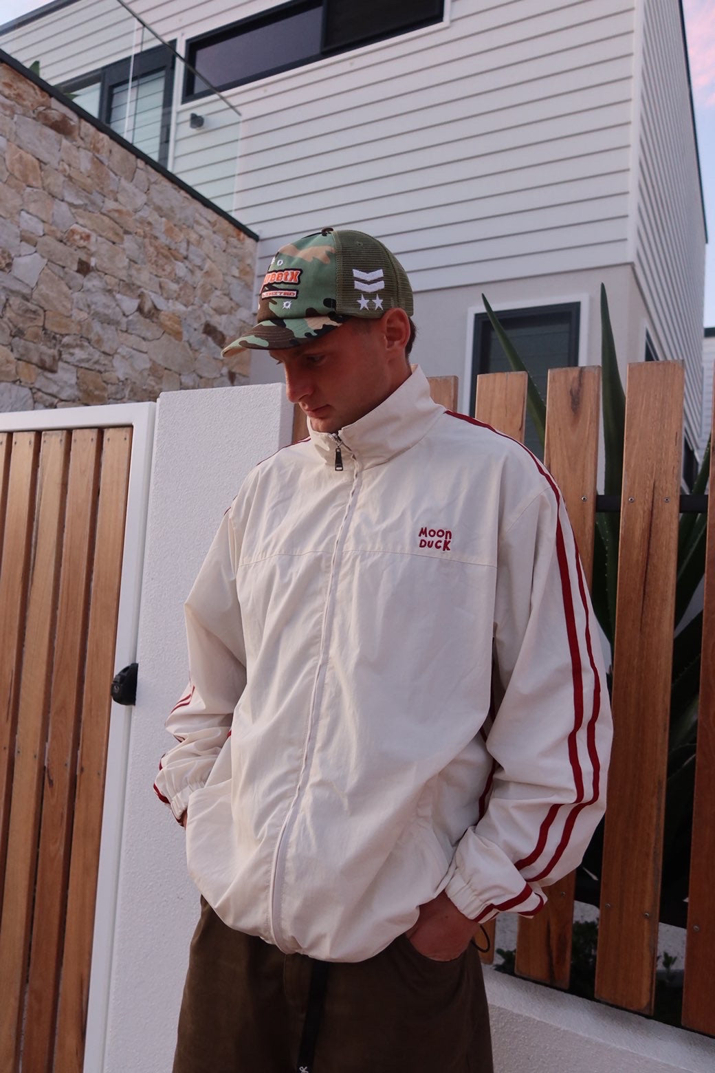 Off White-Red Spray Jacket