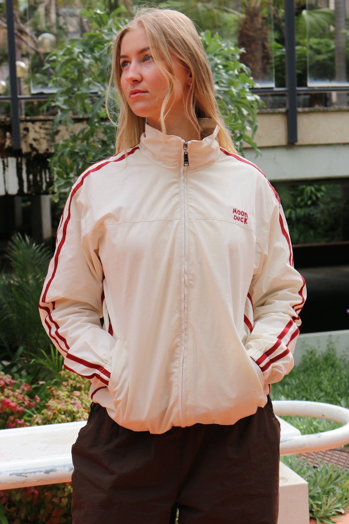 Off White-Red Spray Jacket