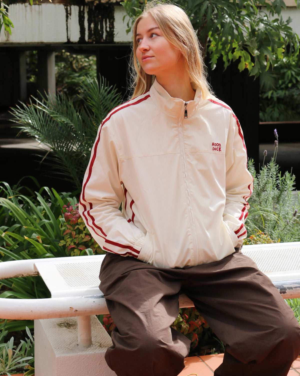 Off White-Red Spray Jacket
