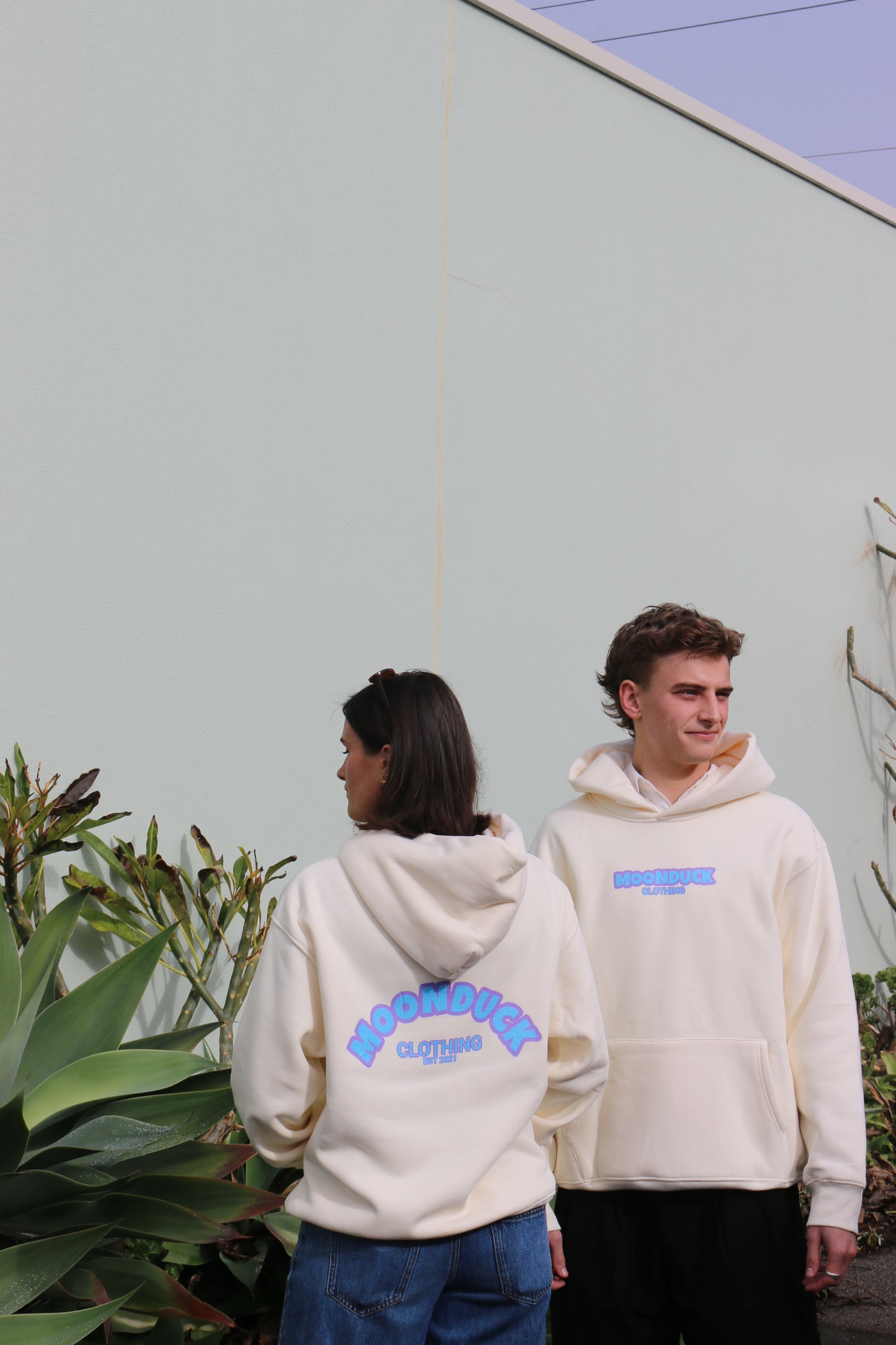 Cream Moonduck hoodie