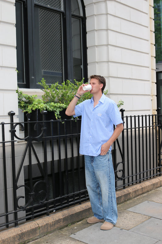 Blue Button Up Shirt