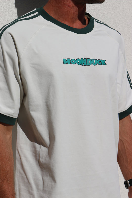 Green Striped Sleeve T-Shirt